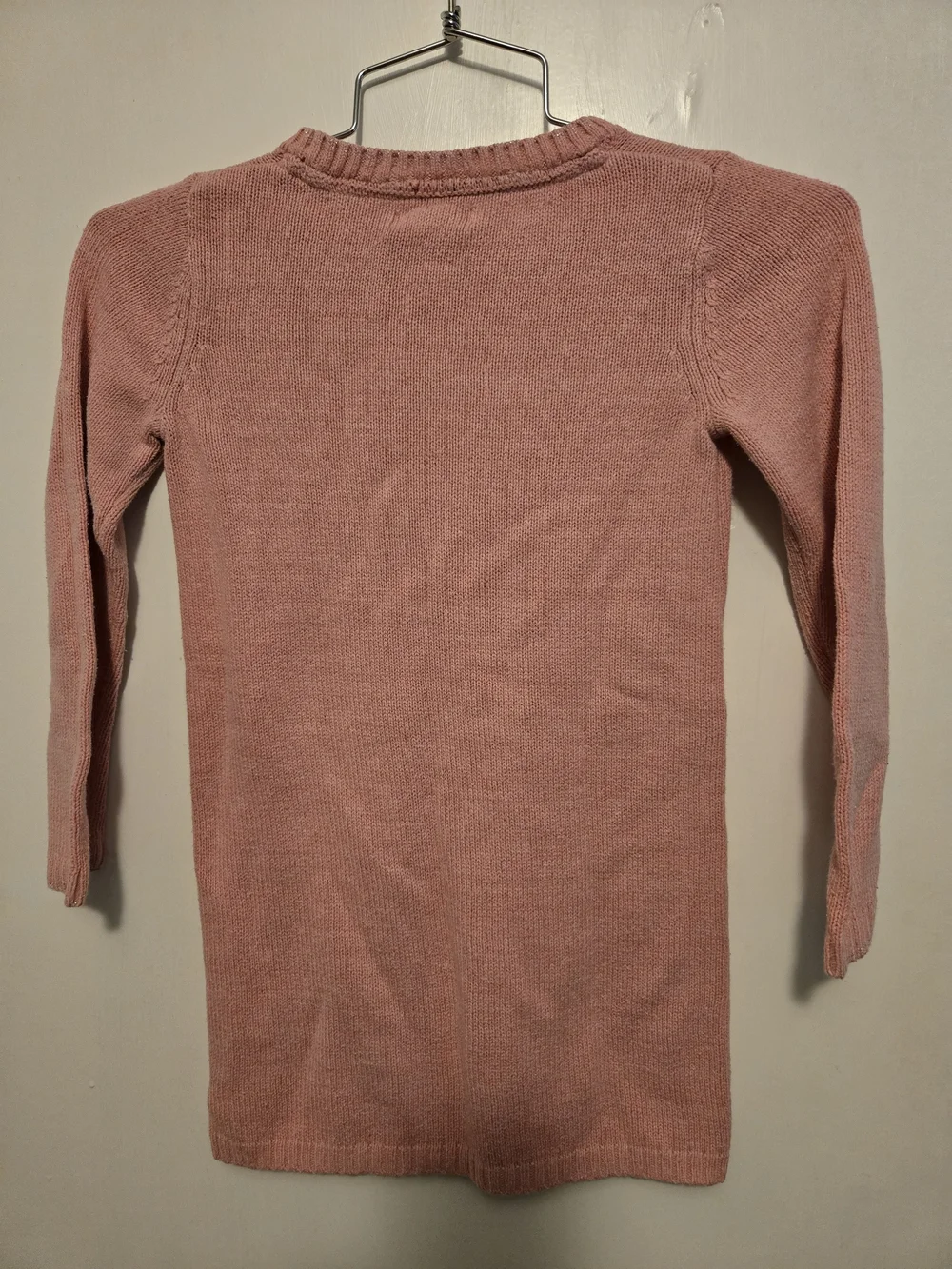Jillian's Closet Pink Jump Rope Girl Dog Cat Knit Sweater Dress M 5-6